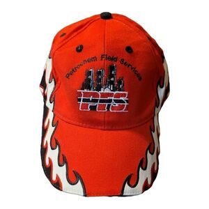 Vintage Petrochem Field Services Otto Headware Fire Flame Hat